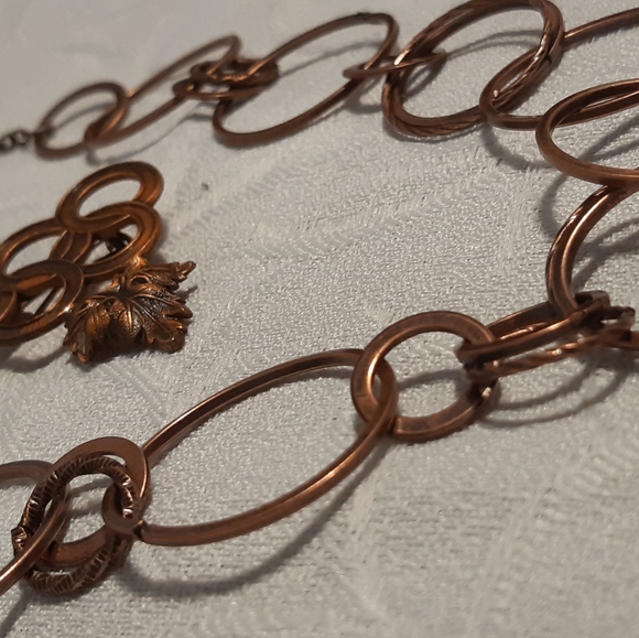 VTG,Copper Boundle,Necklace,Bracelet,And Brooches, - Picture 3 of 16